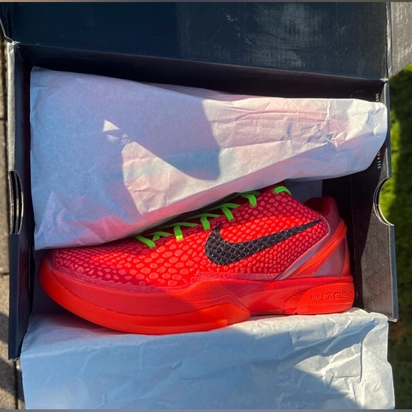 Nike Kobe 6 Red and Green Sneakers